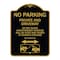 Signmission No Parking Private and Active Driveway Do Not Block Unauthorized Vehicles Will Be Cit, BG-1824-23801 A-DES-BG-1824-23801 - alternate 1